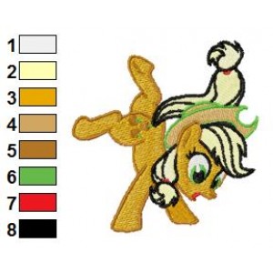 Applejack My Little Pony Embroidery Design 02
